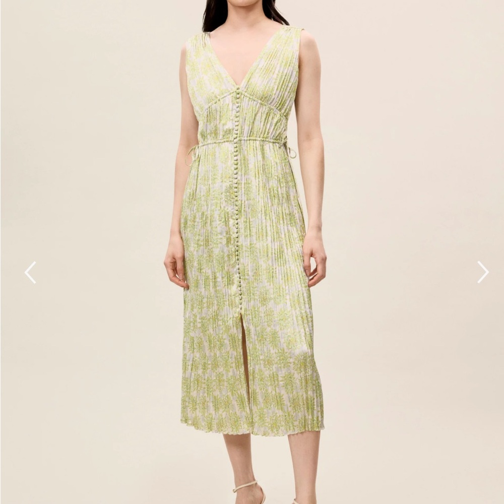 Rebecca Taylor mini Astera flyer - Green Sleeveless Midi Dress